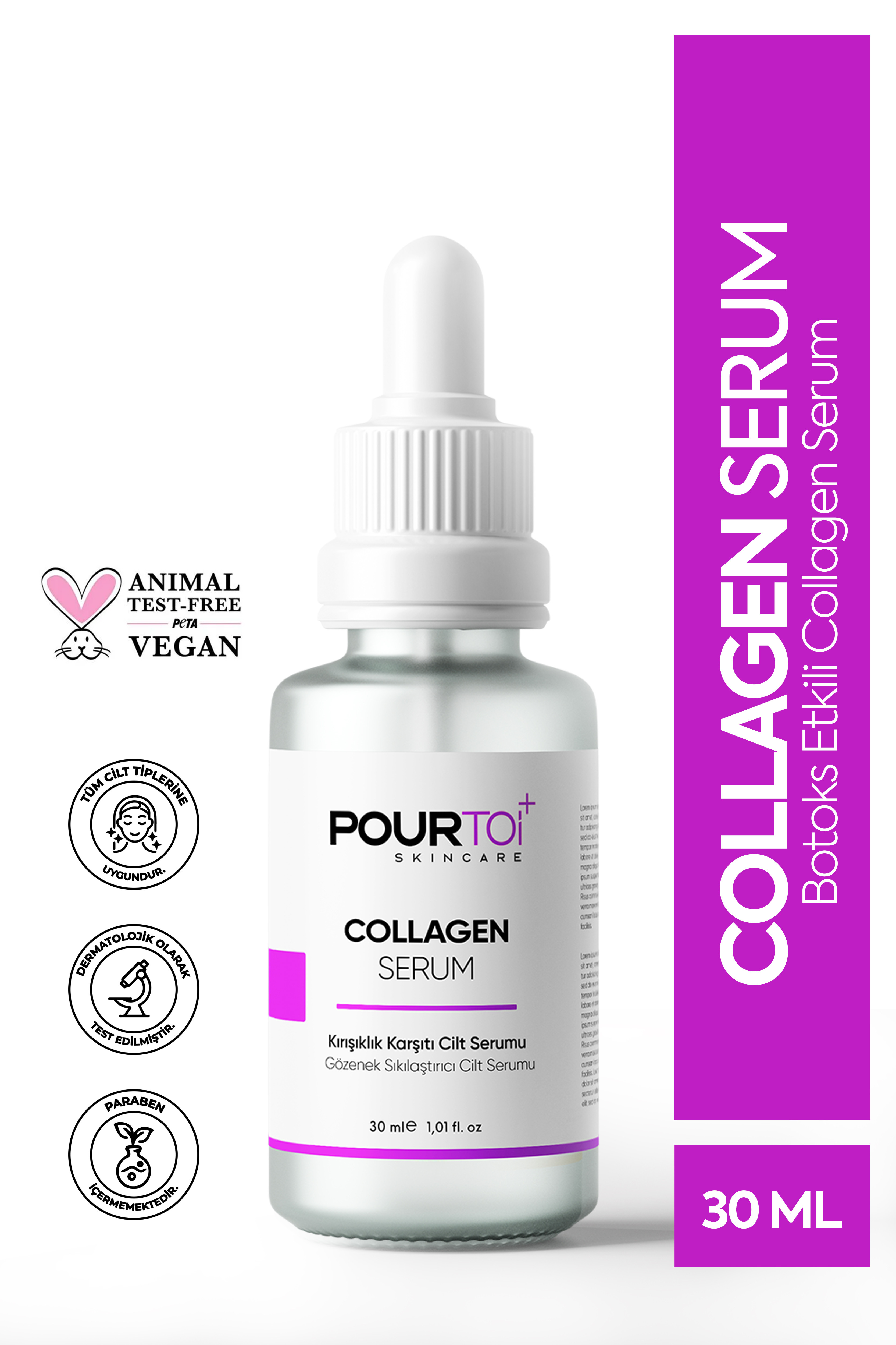 Gözenek Sıkılaştırıcı % 2 Saf Collagen Serumu 30 Ml