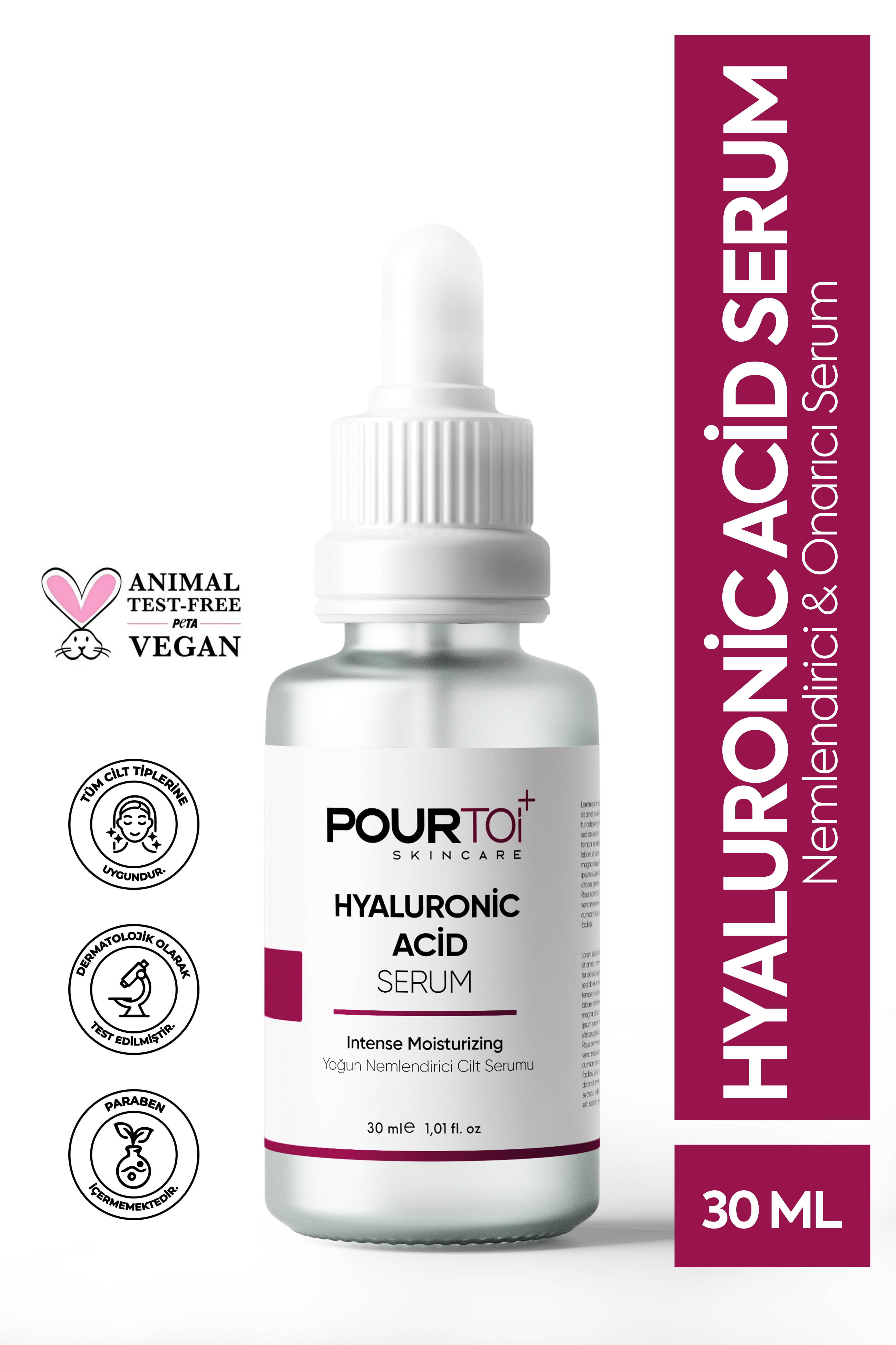 Yoğun Nemlendirici Ve Dolgunlaştırıcı Saf Hyaluronic Acid