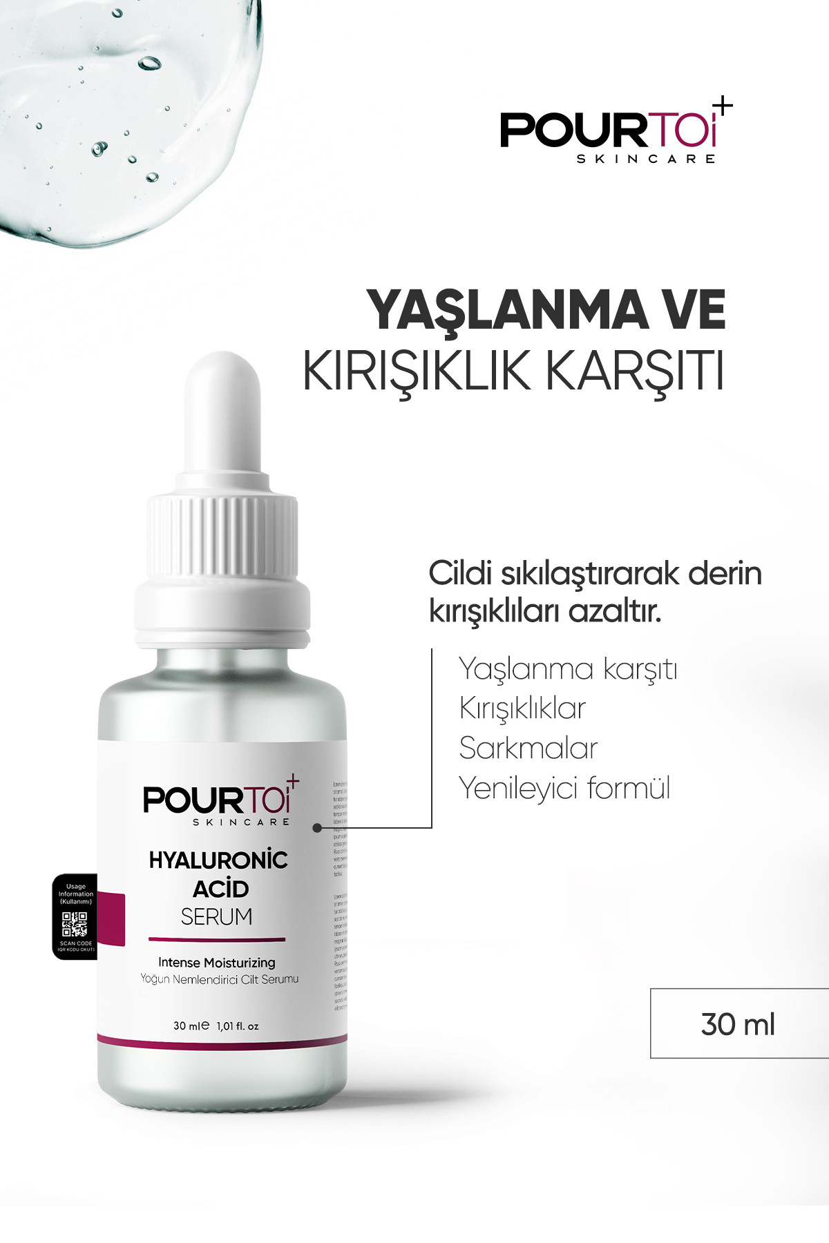 Yoğun Nemlendirici Ve Dolgunlaştırıcı Saf Hyaluronic Acid